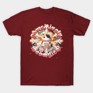 Meowy Catmus Wreath Pawsitively Meowgical 5C2 T-Shirt